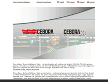 Tablet Screenshot of cebora.it